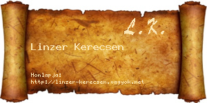 Linzer Kerecsen névjegykártya